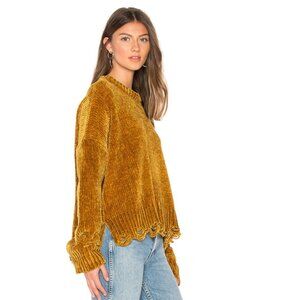 Yellow Ochre Chenille Knit Show Me Your Mumu Fawn Sweater